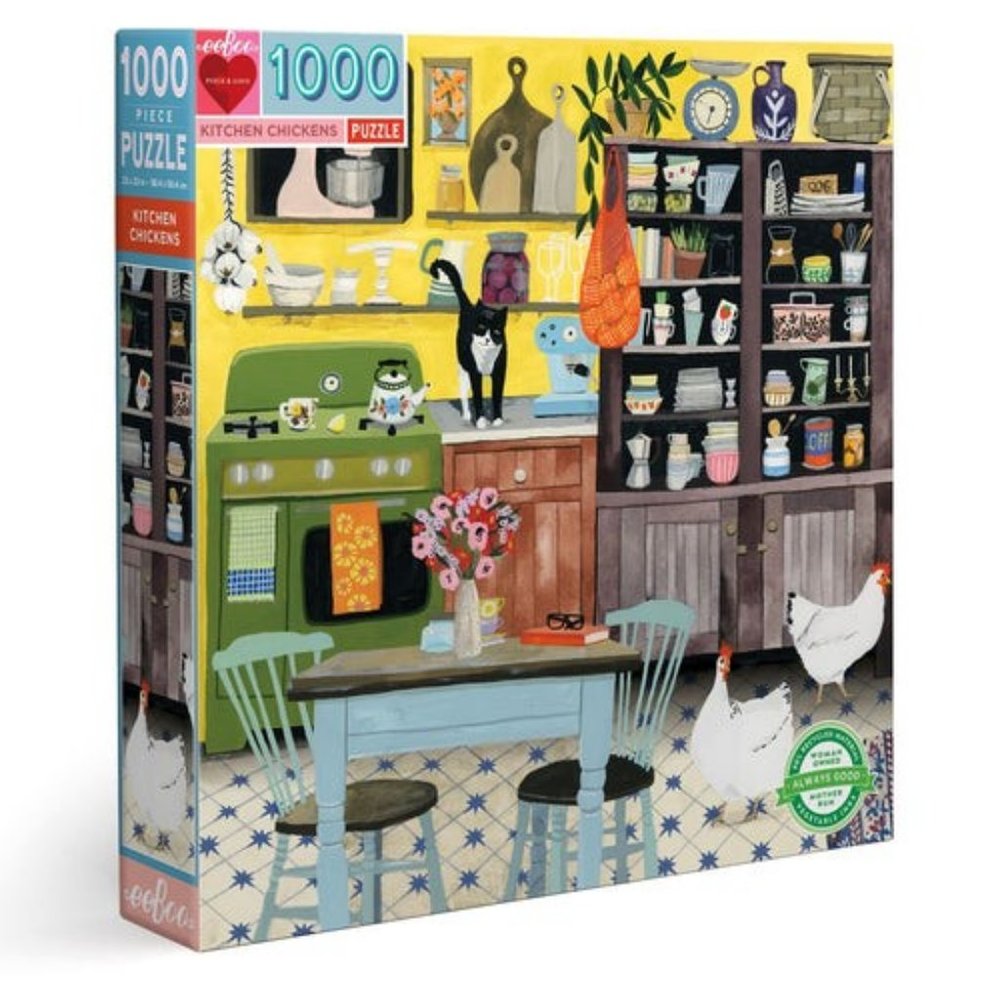 eeboo Kitchen Chickens 1000 Piece Puzzle